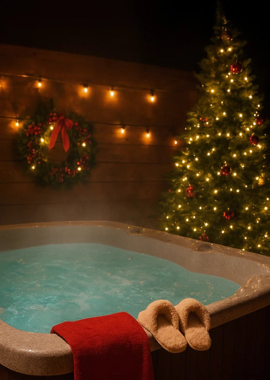 7 Ways to Turn Your Hot Tub Into a Christmas Retreat